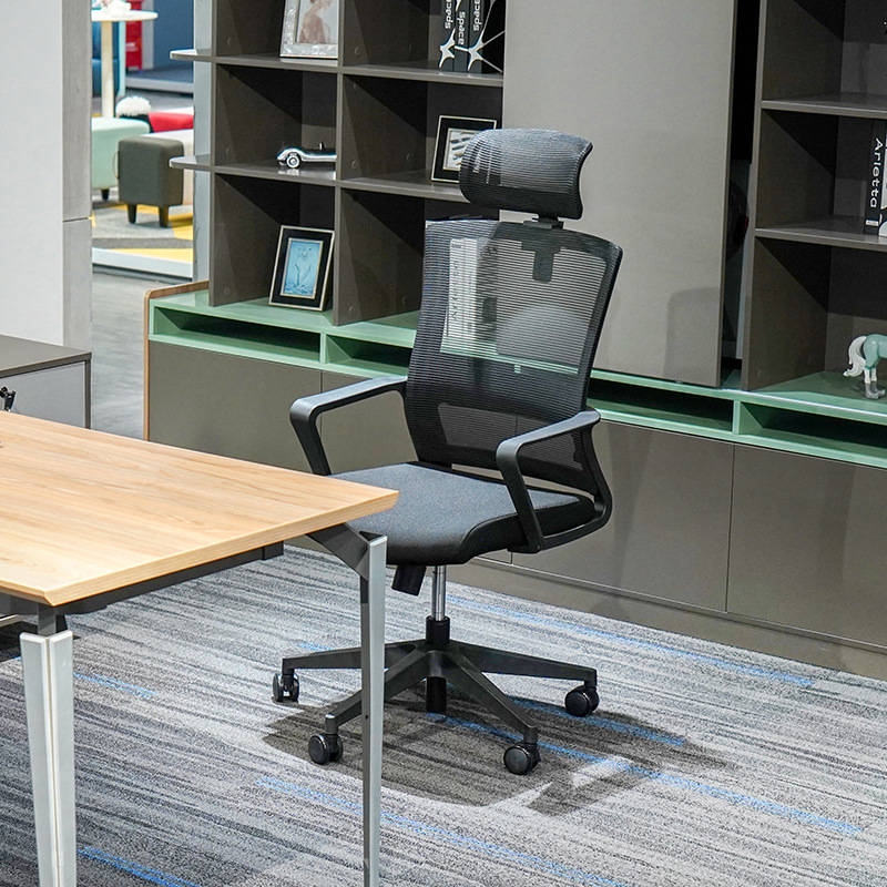 Cadeira de malha ergonômica por atacado modelo BGY001 - Costas curvadas respiráveis com altura-Braços ajustáveis para estudo, escritório e longas sessões sentadas