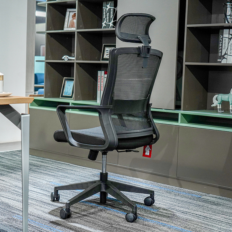 Cadeira de malha ergonômica por atacado modelo BGY001 - Costas curvadas respiráveis com altura-Braços ajustáveis para estudo, escritório e longas sessões sentadas